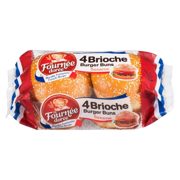 Le Fournée Dorée Brioche Sesame Burger Buns