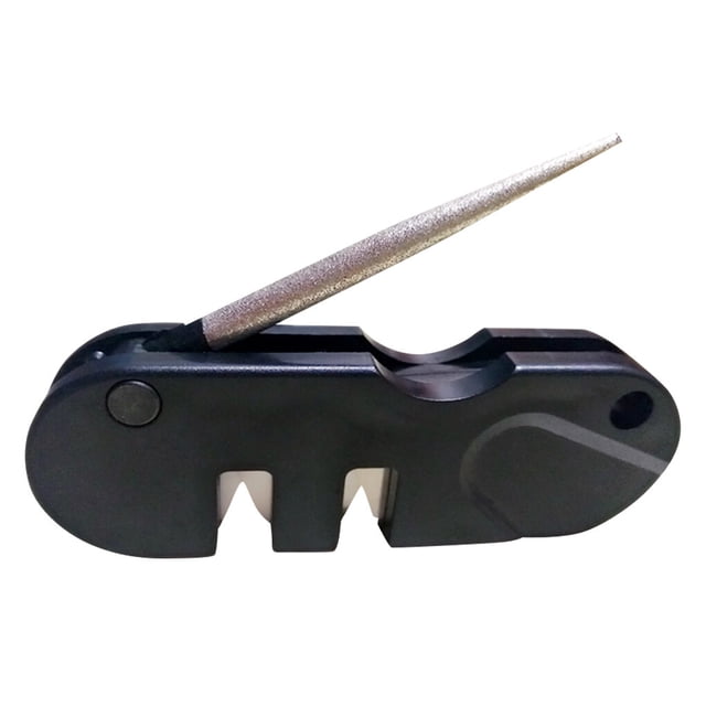 pitrice Outil d'Aiguisage Polyvalent pour Ciseaux et Poissons, Portable pour l'Extérieur, Camping, Randonnée, Voyage
