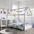 thumbnail image 1 of Max & Finn Skyler Metal House Bed, Twin, 1 of 9