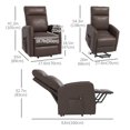 thumbnail image 3 of HOMCOM Fauteuil Releveur Électrique pour Aînés avec Pochette pour Télécommande, 3 of 10