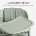 thumbnail image 4 of Evolur Step and Savor Convertible High Chair​, Sage, 4 of 9