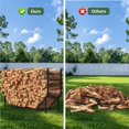 thumbnail image 3 of FT Firewood Rack for Fireplace Fire Wood Holders Wood Storage Heavy Duty Metal Log Rack Outdoor Indoor Adjustable Fire log Rack, 3 of 7