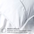 thumbnail image 4 of Bare Home Pillow Sham Set - Premium 1800 Collection - Double Brushed - Euro, White, 4 of 7