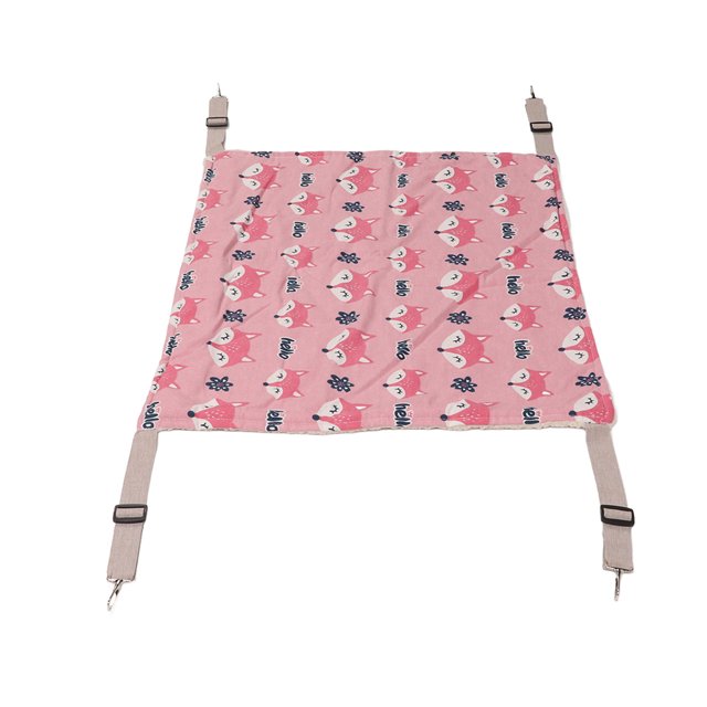 Double Layer Plush Hammock For Cats, Soft And Comfortable, Easy To Clean, Metal Hook, Easy To Install, Suitable For Rabbits, Kittens, Hamsters, Puppies, Ferrets