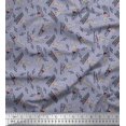 thumbnail image 1 of Soimoi Polyester Crepe Fabric Notes,Piano & Guitar Musical Instrument Fabric Prints by Yard 42 Inch Wide, 1 of 3