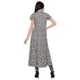 thumbnail image 3 of Moomaya Robe Tunique à Fente avant pour Femmes, Manches Courtes, Kurti Imprimée, Tenue d'Été, 3 of 5
