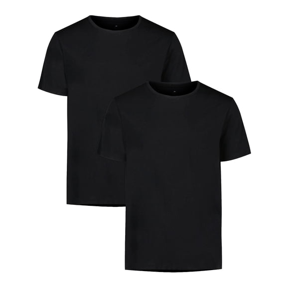 Under Armour Men's T-Shirt, 2-Pack – Performance Cotton Undershirts, solid color, crew neck, stretch Black XL (X-Large)