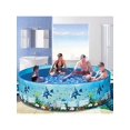 thumbnail image 3 of 48 x 9.8 inches Home Outdoor Round Portable Pool Family Children Playing Water Pool, 3 of 8