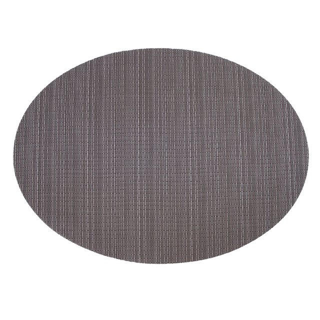 Workhe Oval PVC Placemat Non-Slip Plastic Table cup placemats Mat Water-proof Plate Dish Pads Coaster Kitchen Bar Accessories