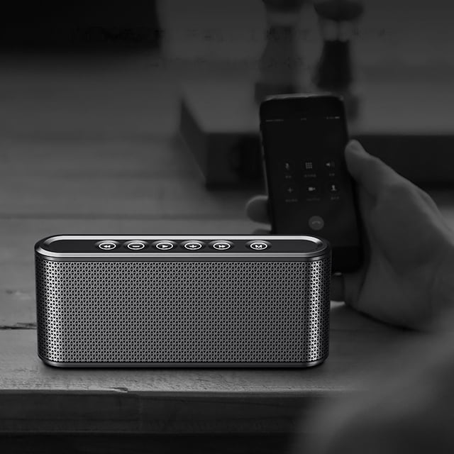 Birdeem Haut-Parleurs Bluetooth Sans Fil, Haut-Parleur Bluetooth Sans Fil avec Carte Enfichable 8000Ma Grande Capacité Alimentation Mobile Audio Bluetooth Radio Fm Haut-Parleurs à Commande Tactile Audio Hi-Fi Haute Puissance