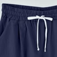 thumbnail image 4 of Birdeem Pantalons d'Été pour Femmes Imprimé Cinq Points Grande Taille Coton Lin Pantalons Décontractés, 4 of 6