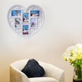 thumbnail image 1 of Cadre Photo Collage en Forme de Cœur pour Décoration Murale Cadre Photo Familial pour Salon, 1 of 8