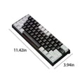 thumbnail image 3 of Gaming Keyboard Mechanical 60 Percent Wired 60% Mechanical Gaming Keyboard Rgb Backlit Compact 61 Keys Mini Keyboard with Blue Switches for Windows Pc Mechanical Keyboard and Mouse, 3 of 6