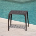 thumbnail image 4 of Christopher Knight Home Kai Outdoor 18" Cast Aluminum Side Table, Bronze Finished, 4 of 8