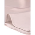 thumbnail image 5 of INSPIRE CHIC Robe Satinée à Manches Courtes Bouffantes pour Femme, Col Montant à Volants, Taille à Nouer, Rose, P, 5 of 5