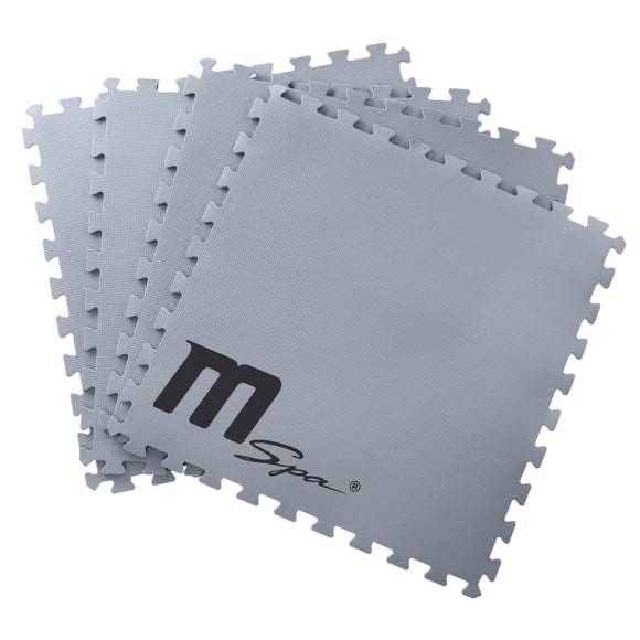 Tapis en mousse de conservation de la chaleur pour 6 personnes CARRÉ, MSPA JACUZZI & SPA gonflable (9 pièces)