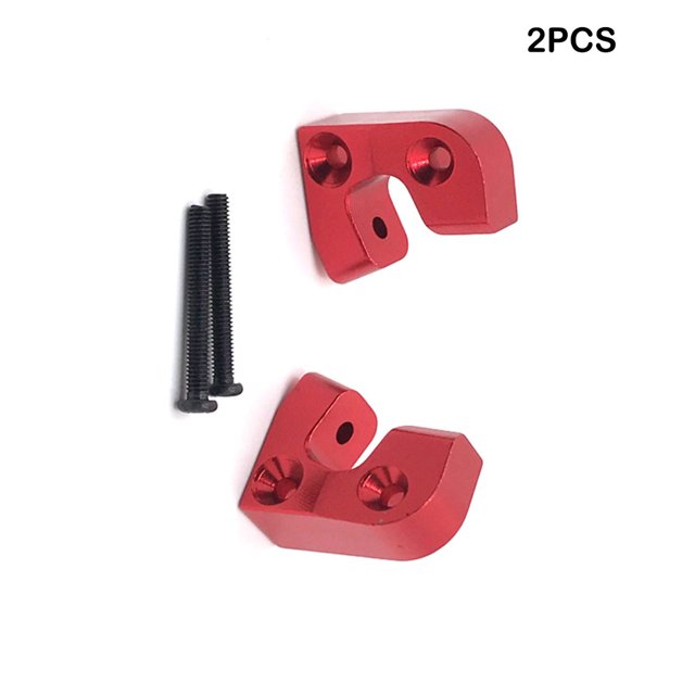 mmirethe 2 Pieces RC Car Main Beam Fixing Parts Model Vehicles Beams Mount Automotive Toy Modified Accessory Spare Parts Red