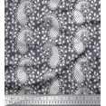thumbnail image 1 of Soimoi Georgette Viscose Fabric Floral & Paisley Block Print Sewing Fabric Yard 42 Inch Wide, 1 of 3