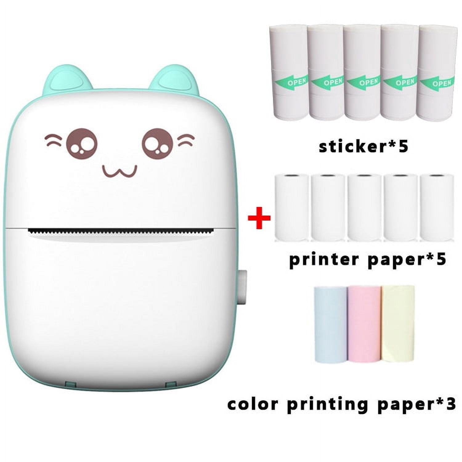 Multipurpose Printer for Creative Expressions, Portable Thermal Printer with Quick Print Function, Clear Photos for Unforgettable Gifts