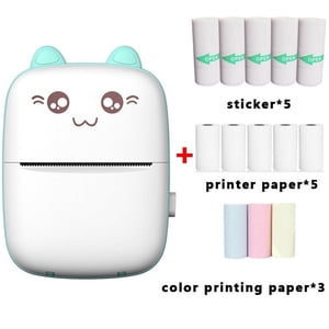 Imprimante polyvalente pour expressions créatives, Imprimeuse thermique portable avec fonction d'impression rapide, Photos claires pour des cadeaux inoubliables