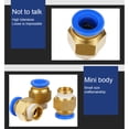 thumbnail image 4 of ZheElen 10 Pieces Home Threaded Interface Pneumatic Hose Connector Replacement Pipe Brass Connectors Attachment Hardware PC6-01, 4 of 6