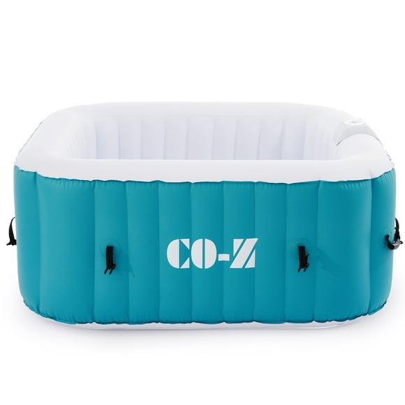 CO-Z 5ft Inflatable Hot Tub Pool 2-4 Persons With Massage Jets and All Accessories Green
