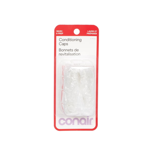 Conair Capsules de Revitalisation Ensemble de 5 Pcs dans un Emballage en Plastique Transparent avec Dos en Carton Rouge et Blanc, Conçu pour les Soins Capillaires Texturés, Capsules de Douche et Traitements de Revitalisation pour Améliorer la Pousse et la Brillance des Cheveux.