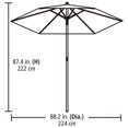 thumbnail image 4 of HOMETRENDS 7.5 ft. Round Market Patio Umbrella, 4 of 8