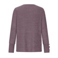 thumbnail image 4 of Hauts d'Été pour Femmes, T-shirt à Manches Raglan Col Rond Automne Hiver, Décontracté, Ample, Grande Taille, en Liquidation, 4 of 5