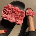 thumbnail image 1 of LSLJS Mode Femmes Décontracté Grandes Fleurs Sandales Plates Chaussures Flip Flop, Pantoufles pour Femmes, 1 of 9