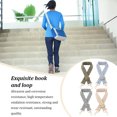 thumbnail image 4 of Youkk Women Handbag Wide Belt Shoulder Bag Strap Replacement Purse Handle Messenger Bags Part Accessory Webbing Straps Blue Light Gold Button, 4 of 6