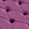 thumbnail image 3 of Ottoman Zina en Faux Velours Violet, 3 of 5