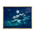 thumbnail image 1 of Designart Full Moon In Cloudy Night Sky II FLOAT FRAME WALL ART, 1 of 4