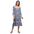 thumbnail image 1 of Moomaya Chemise de Nuit Évasée en Coton pour Femmes, 1 of 6