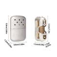 thumbnail image 3 of Zinc Alloy Outdoor Hand Warmer Portable and Slim for Cold Weather, 3 of 6