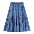 thumbnail image 1 of Jupe Décontractée à Taille Élastique pour Filles - Polyester, Âges 5-12 Ans, à Paire avec Espadrilles, 1 of 5