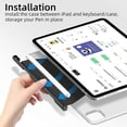 thumbnail image 3 of Porte-stylo pour Apple Pencil 2e Génération, Étui Compatible avec Magic Keyboard, Étui Folio Clavier Intelligent et Autres Étuis Magnétiques, 3 of 4