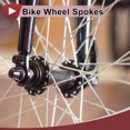 thumbnail image 3 of 36 Ensembles de Rayons de Vélo 13G 197mm Rayons de Roue de Vélo Acier au Carbone Galvanisé Ton Argenté, 3 of 7