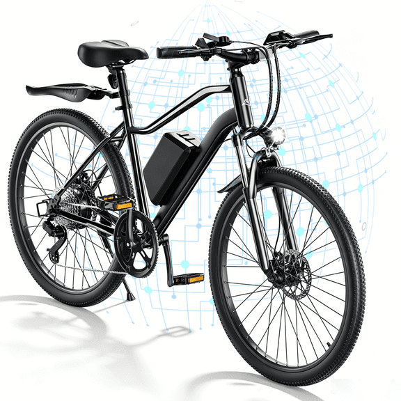 iSinwheel Vélo Électrique 750W Crête Adulte, Vélo de Montagne 26 Pouces Professionnel, Vélo Électrique à Double Absorption des Chocs avant, jusqu'à 20 Mph, 35 Miles, Batterie 36V 10.4AH Non Amovible