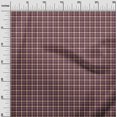 thumbnail image 2 of oneOone Silk Tabby Fabric Tartan Check Printed Fabric 1 Yard 42 Inch Wide, 2 of 4