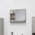thumbnail image 1 of vidaXL Bathroom Mirror Concrete Grey 60x10.5x45 cm Engineered Wood, 1 of 3