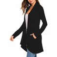 thumbnail image 5 of Cardigan à Manches Longues pour Femmes, Cardigan d'Automne à devant Ouvert avec Poches, Duster Décontracté, Chandail Cardigan Léger, 5 of 5