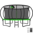 thumbnail image 1 of YORIN Trampoline pour Enfants de 7 à 8 Ans, Trampoline de 14 Pi pour Adultes avec Filet de Protection, Panier de Basketball, Échelle, Capacité de Poids de 1400 Lb, Trampoline Récréatif Extérieur, Trampoline Robuste, 1 of 7