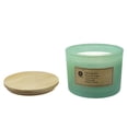 thumbnail image 4 of Hometrends 12oz Morning Rain Scented 2-Wick Frosted Jar Candle, 4 of 5