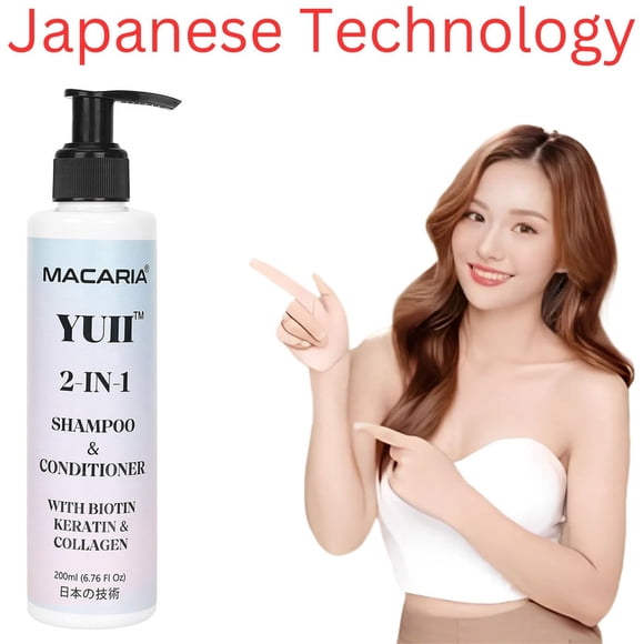 YUII Shampoo & Conditioner With Biotin, Keratin & Collagen for Falling Hair for Frizzy & Fine Hair for Men & Women, Suitable For Routine Care Hair Loss Women