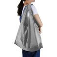 thumbnail image 4 of Agiferg Sac Fourre-Tout Pliable et Réutilisable Sac de Rangement Portable de Voyage Multicolore Sac d'Épicerie de Supermarché, 4 of 8