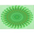 thumbnail image 1 of Ahgly Company Machine Washable Indoor Rectangle Transitional Green Area Rugs, 3' x 5', 1 of 7