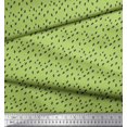 thumbnail image 2 of Soimoi Green Poly Georgette Fabric Brush Stroke Abstract Printed Fabric 1 Yard 42 Inch Wide, 2 of 3
