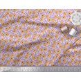 thumbnail image 2 of Soimoi Polyester Crepe Fabric Text & Tiger Face Cartoon Printed Fabric 1 Yard 42 Inch Wide, 2 of 3