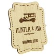 thumbnail image 2 of 40 Custom Engraved Wooden Magnets Rustic Wedding Save The Date Wood Magnets Personalized Gift, 2 of 2